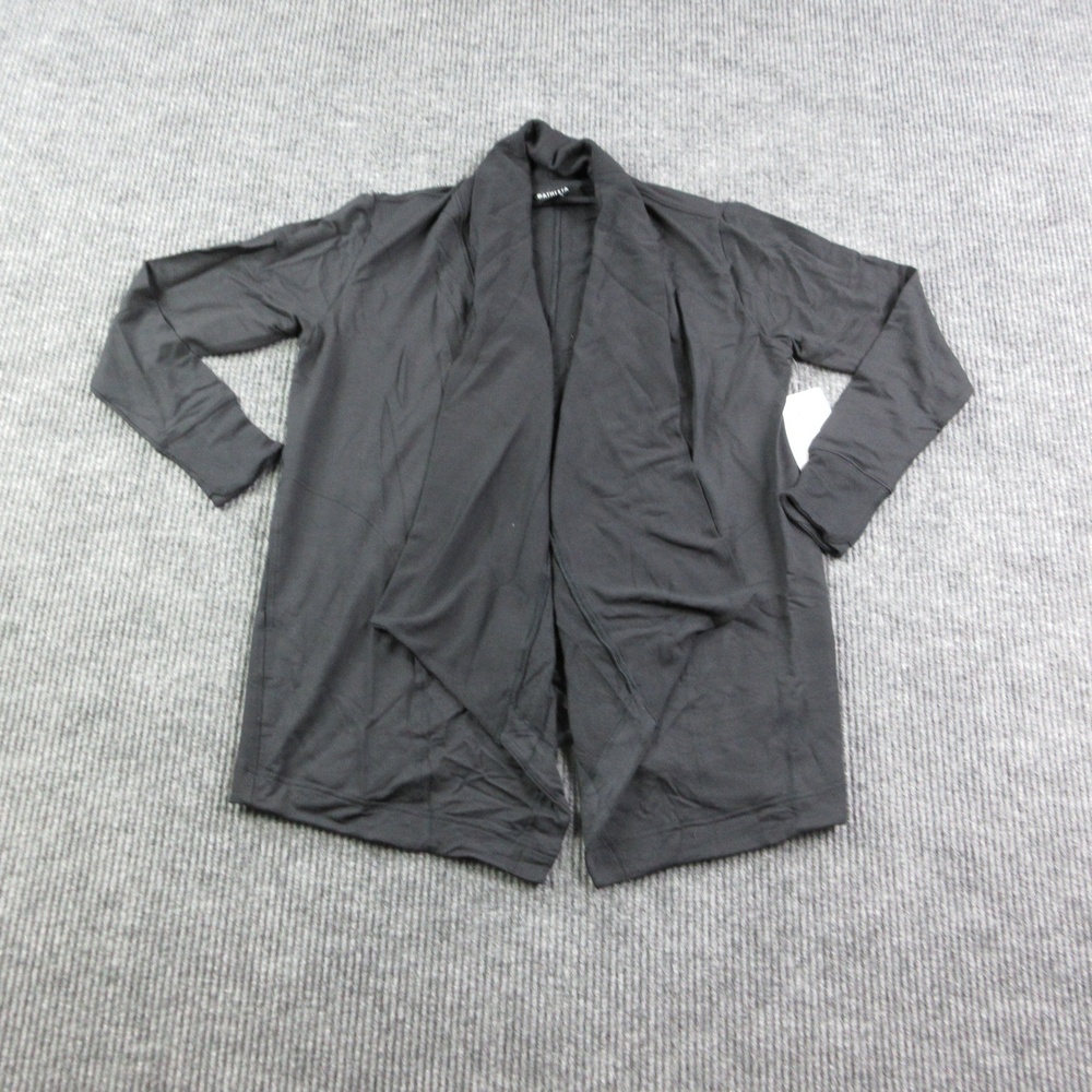Athleta Sweater Womens S Black Pranayama Restore Wrap Cardigan Lightweight NWT